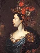 Jan Frans van Douven Anna Maria Luisa de' Medici in profile oil painting on canvas